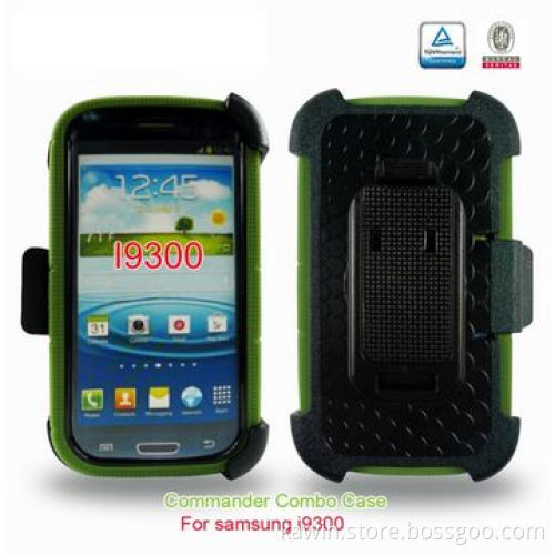 Commander 2-in-1 PC + Silicone Cover for Samsung Galaxy S3